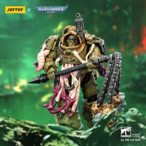 JoyToy JT02878 1/18 Warhammer 40K Death Guard Blightlord Terminator 2 with Flail of Corruption