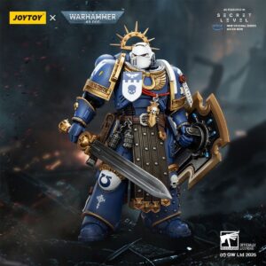 JoyToy JT02809 1/18 Warhammer 40K Ultramarines Torvald with Power Sword Stormshield and Bolt Pistol