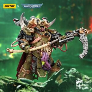 JoyToy JT02571 1/18 Warhammer 40K Death Guard Deathshroud Terminator Champion with Manreaper and Plaguespurter Gauntlets