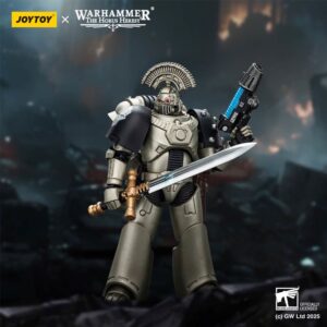 JoyToy JT01758 1/18 Warhammer The Horus Heresy Iron Warriors MKVI Tactical Sergeant with Power Sword and Plasma Pistol