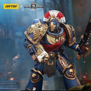 JoyToy JT01536 1/18 Warhammer 40k Ultramarines Relic Secundus Armour with Artificer bolt rifle chainsword and bolt pistol