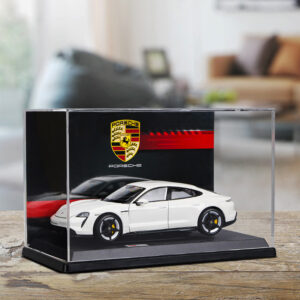 Burago 1/24 Porsche Taycan Turbo S White  With Display Case