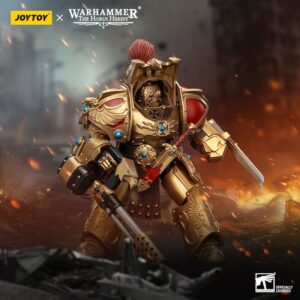 JoyToy JT00768 1/18 Warhammer The Horus Heresy Legio Custodes Aquilon Terminator Squad Aquilon with Infernus Firepike