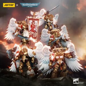 JoyToy 1/18 Warhammer 40K Blood Angels Sanguinary Guard Set of Five