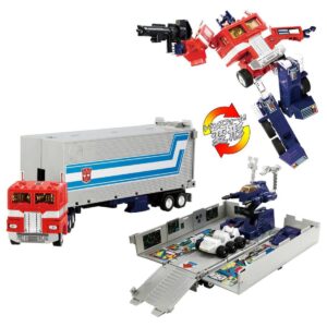 Takara Tomy Transformers Missing Link C-01 Optimus Prime Toy Version w/ Trailer