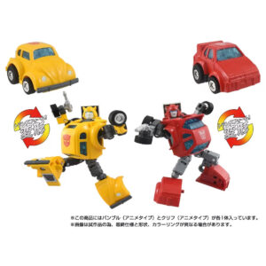 Takara Tomy Transformers Missing Link C-09 Bumblebee & Cliffjumper Animation Version Set of 2