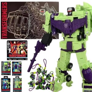 Takara Studio Series SS-86 Devastator(Set of 6 Constructions & 7 Types of Transformers Charms)