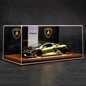 1/24 Lamborghini Aventador LP700 Electroplating Version With Lighted Leather Display Case