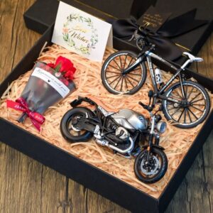 1/12 BMW R NineT Motorcycle with bike in Gift Box