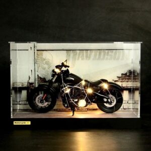 1/12 Harley Davidson Motorcycle With lighted Display Case