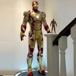 1/1 Scale Iron Man MK42 Statue GK Painted Figure With Led Light And Base