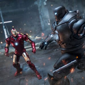 ZD Toys 1/10 Iron Man The Final Battle ( Iron Monger VS Iron Man Mark 3 )Led Version