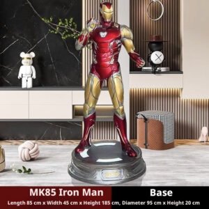 1/1 Scale Iron Man MK85 Combat Form Statue GK Painted Figure With Led Light And Base