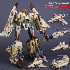 Yuexing Animation Falcon Assault Alloy Aircraft 5-in-1