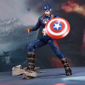 ZD Toys Marvel Avengers 7''Captain American 1901-01 with Transparent Stand