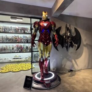 1/1 Scale Iron Man MK6 Statue GK Painted Figure With Led Light And Base