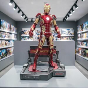 1/1 Scale Iron Man MK43 Statue GK Painted Figure With Led Light And Base