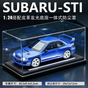 1/24 Subaru STI With Lighted Leather Display Case
